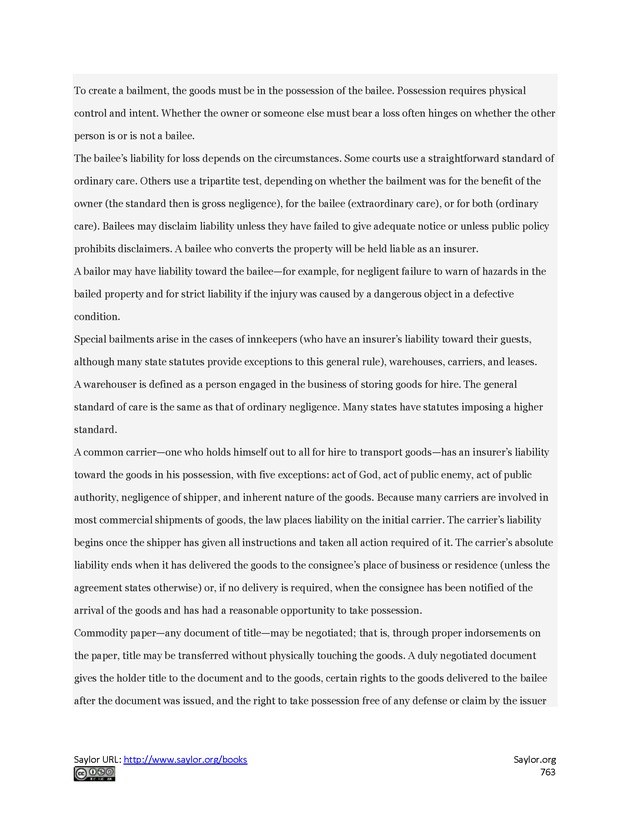 Business Law and the Legal Environment - Page 763